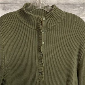 Woolrich Olive Cotton Sweater M
